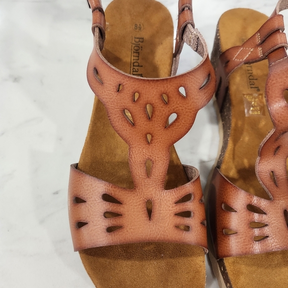 NEW Bjorndal Luna Wedge Sandals size 8.5 - Picture 5 of 9